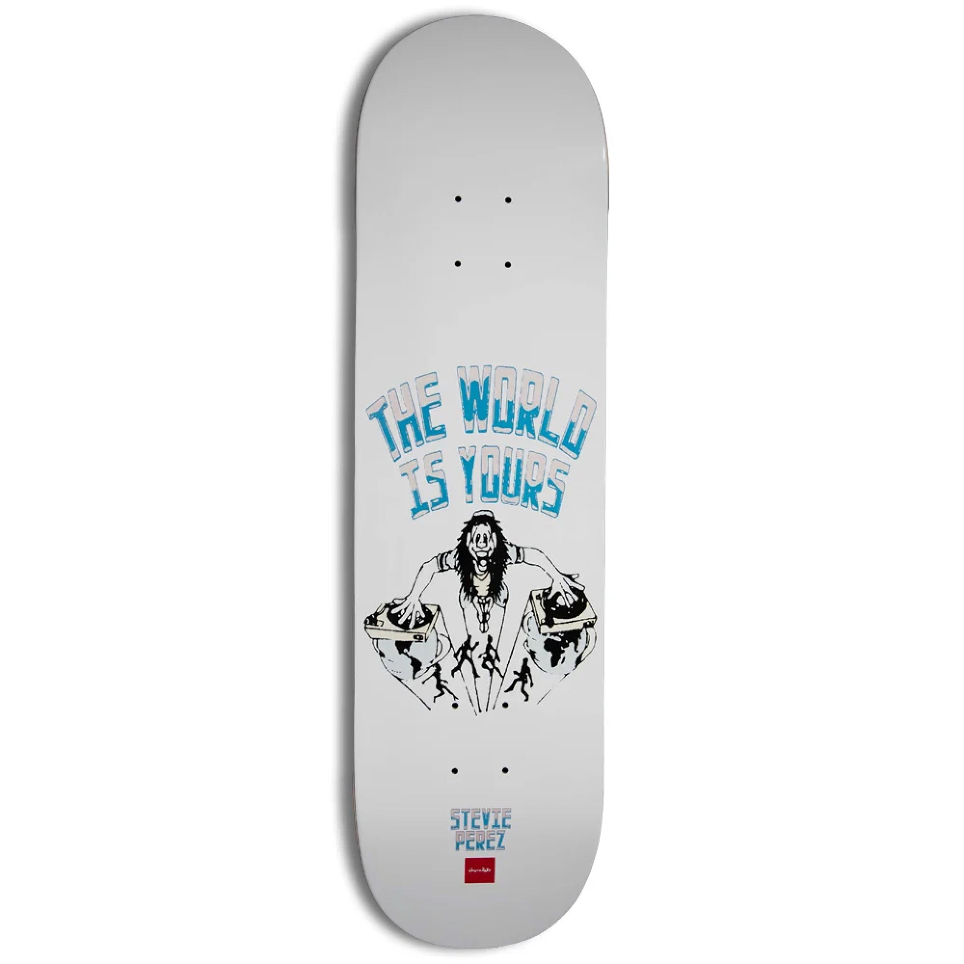 Chocolate Perez World is Yours Skateboard Deck 8.4" bottom