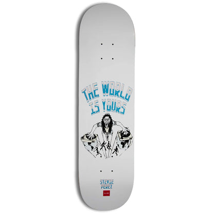 Chocolate Perez World is Yours Skateboard Deck 8.4" bottom