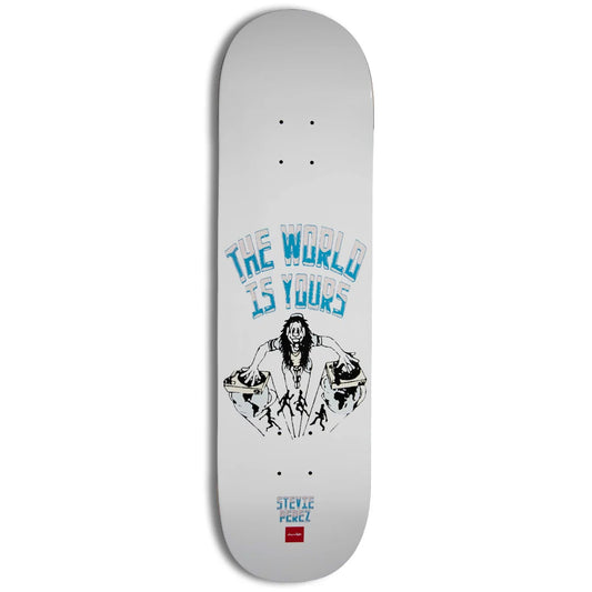 Chocolate Perez World is Yours Skateboard Deck 8.4" bottom