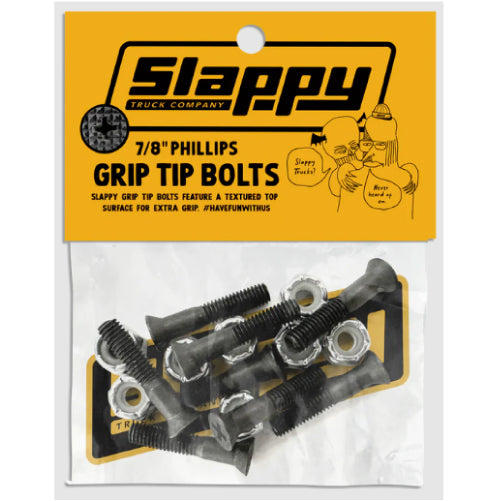 Slappy Phillips Grip Tip Bolts Black 1"