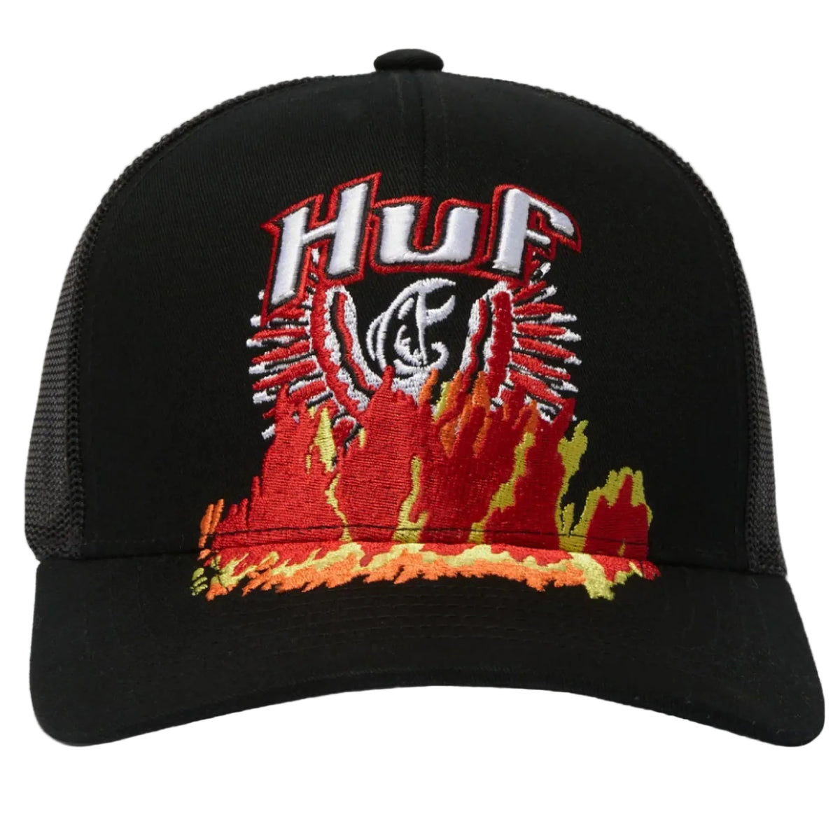 HUF Phoenix Trucker Hat - Black front