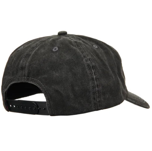 Deathwish Piranha Snapback Hat - Black Wash