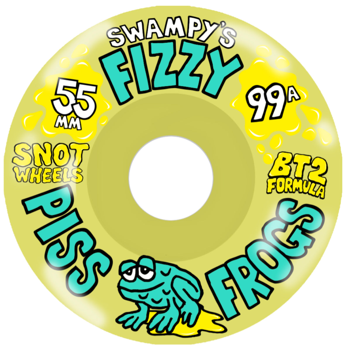 Snot Swampy's Fizzy Piss Frogs Wheels Olive 55MM 99A