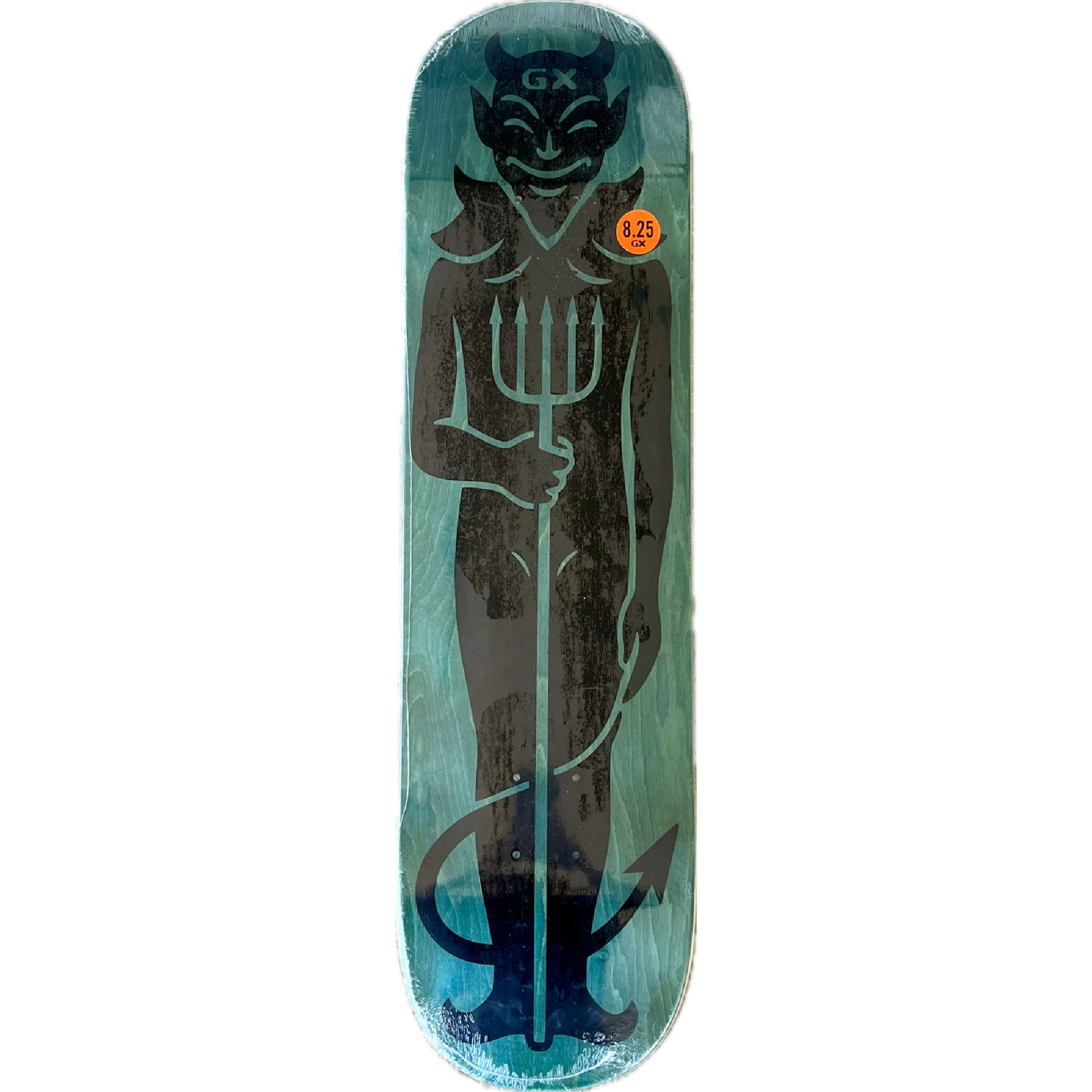 GX1000 Pitchfork Skateboard Deck 8.25" teal veneer