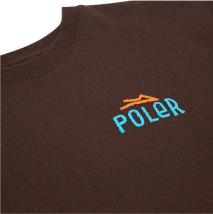 Lakai X Poler Vibes Crewneck Sweatshirt - Chocolate