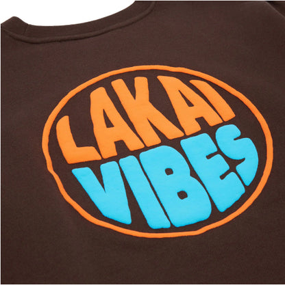 Lakai X Poler Vibes Crewneck Sweatshirt - Chocolate