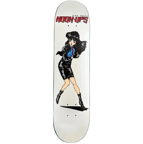 Hook-Ups 30 Years Police Girl Skateboard Deck 7.5" stock