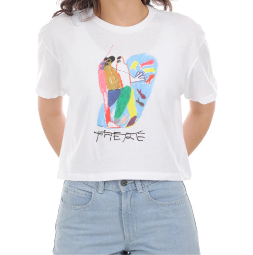 There Pond Crop Tee - White/Multi