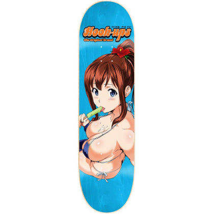 Hook-Ups Popsicle Girl Skateboard Deck 8.25" blue veneer