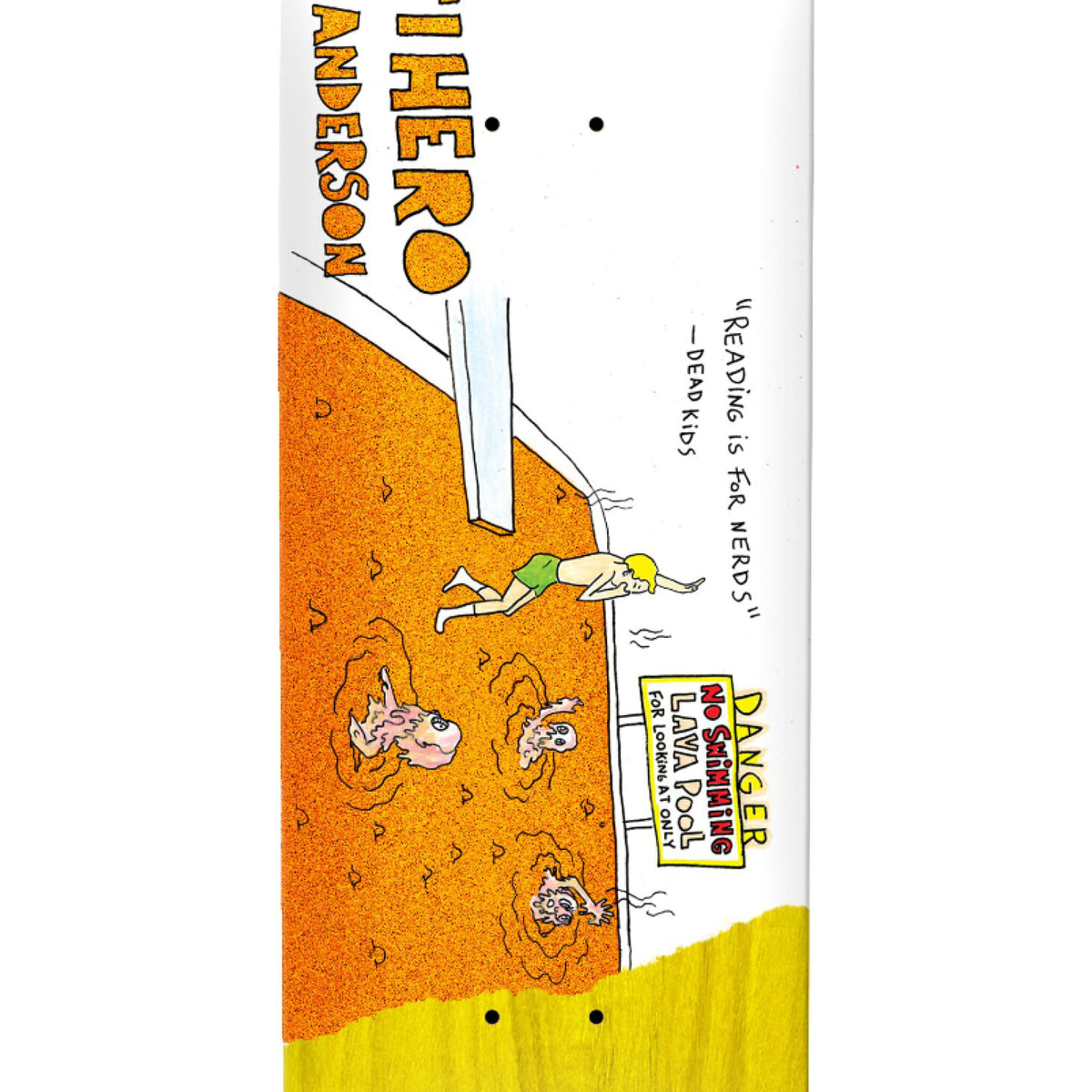 Antihero Anderson Porous Walker Rd.3 Skateboard Deck 8.75" graphic