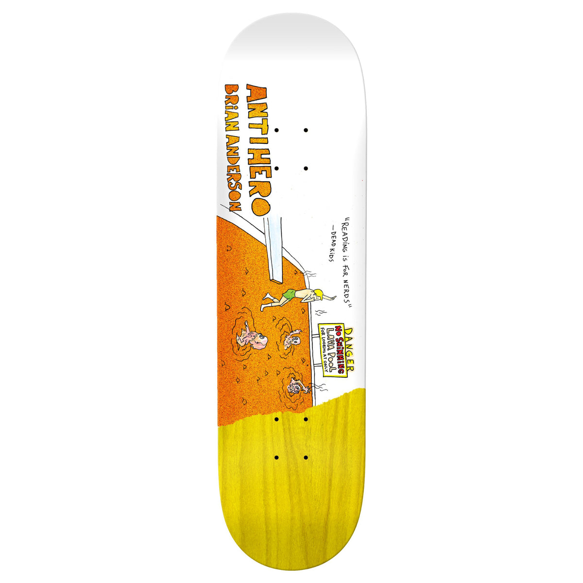 Antihero Anderson Porous Walker Rd.3 Skateboard Deck 8.75"