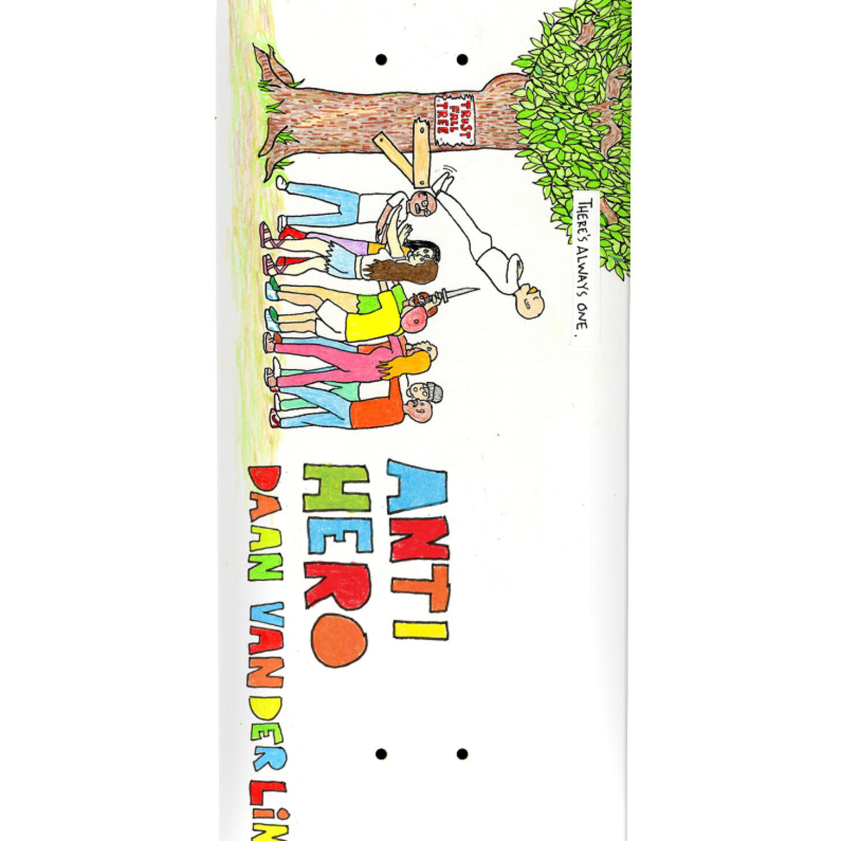Antihero Daan Porous Walker Rd.3 Skateboard Deck 8.25" graphic