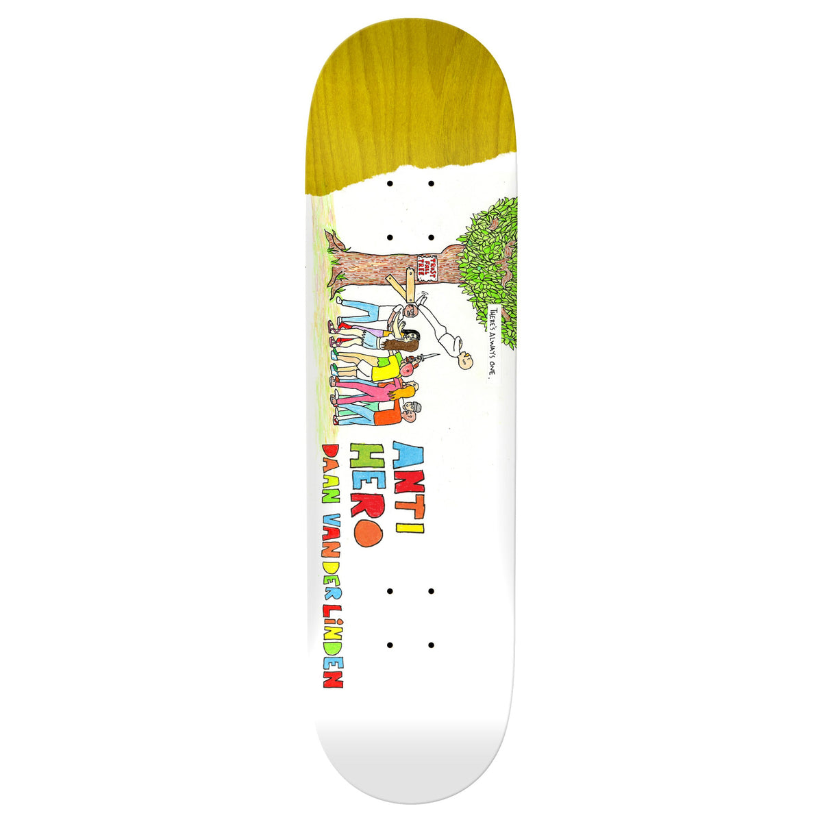 Antihero Daan Porous Walker Rd.3 Skateboard Deck 8.25"