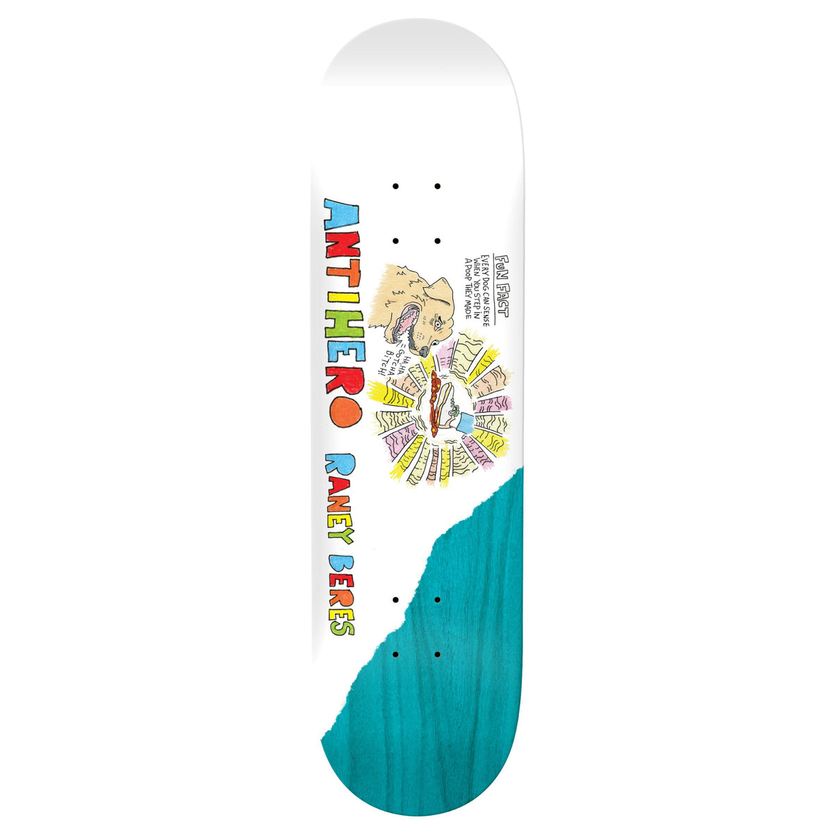 Antihero Raney Porous Walker Rd.3 Skateboard Deck 8.5"