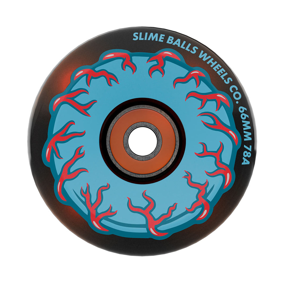 Slime Balls OG Slime *Light Ups* Prayer Candle Skateboard Wheels 66MM 78A outside