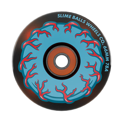Slime Balls OG Slime *Light Ups* Prayer Candle Skateboard Wheels 66MM 78A outside