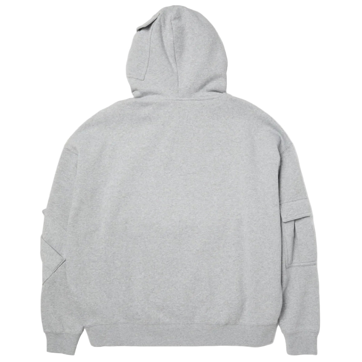 HUF X Pro Club Multi Pocket Hoodie - Heather Grey back