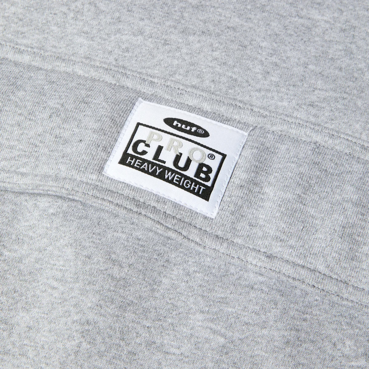 HUF X Pro Club Multi Pocket Hoodie - Heather Grey patch