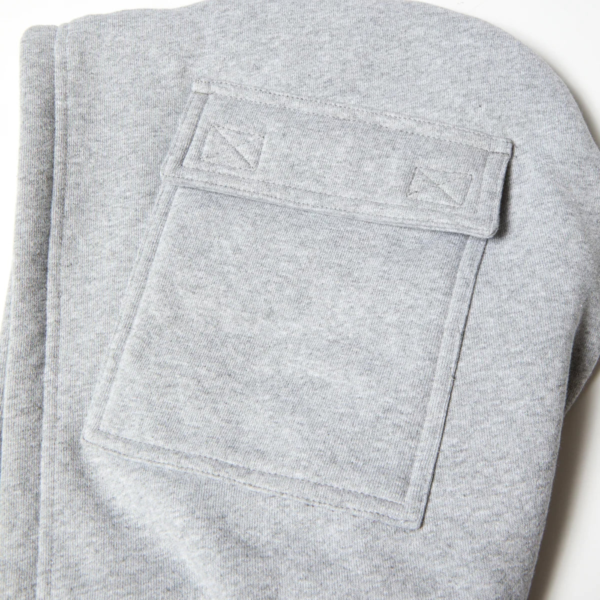 HUF X Pro Club Multi Pocket Hoodie - Heather Grey hood pocket