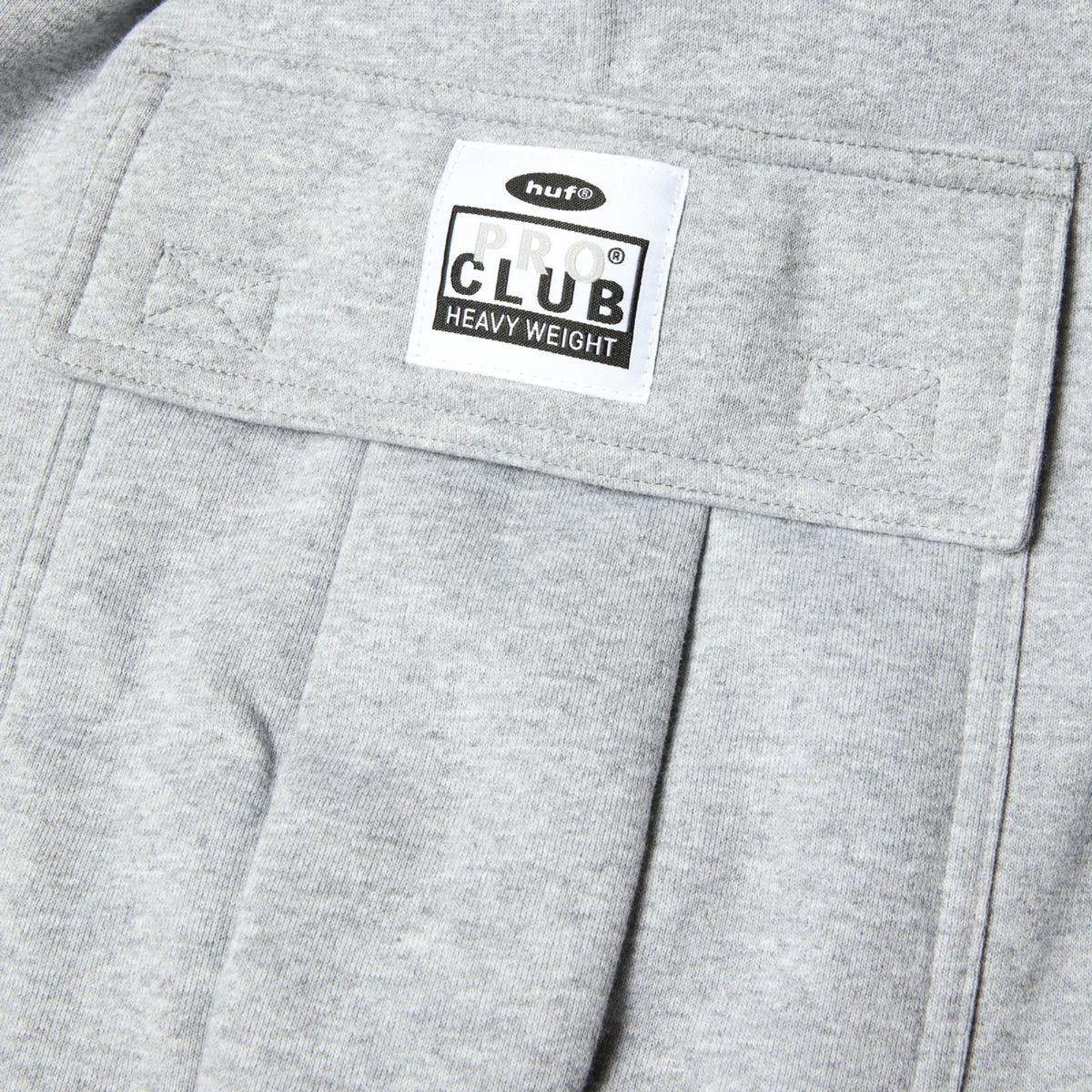 HUF X Pro Club Multi Pocket Pant - Heather Grey cargo