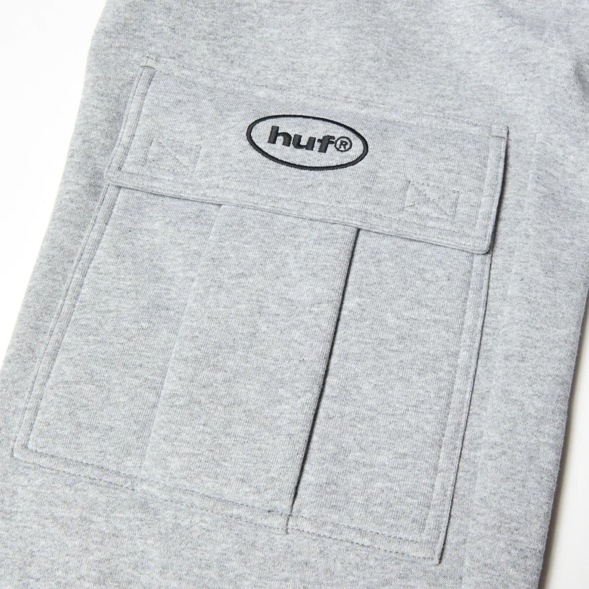 HUF X Pro Club Multi Pocket Pant - Heather Grey front cargo