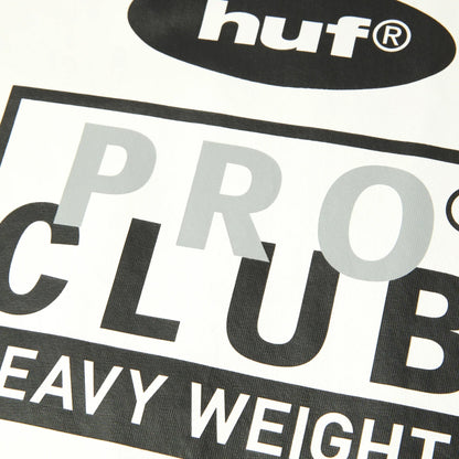 HUF X Pro Club Heavyweight Tee white graphic