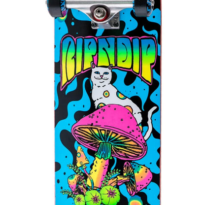 Rip N Dip Psychedelic Complete Skateboard Blue 8.25"