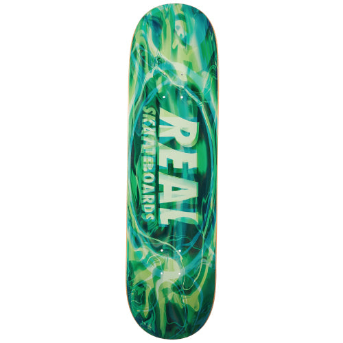 Real Psychoactive Glow Skateboard Deck True Fit Green/Glow in the Dark 8.25"