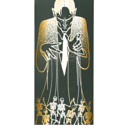 Deathwish O'Dwyer Puppet Master Skateboard Deck Gold Foil 8.0"