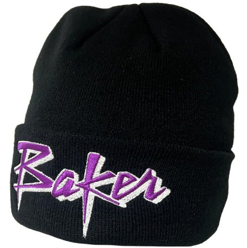 Baker Purple Pain Beanie - Black