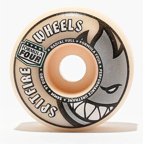 Spitfire F4 Radial Full Wheels Natural 97D 54mm 