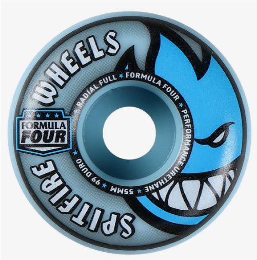 Spitfire F4 Radial Full Light Blue Wheels 55MM 99D – Anchors Skateshop