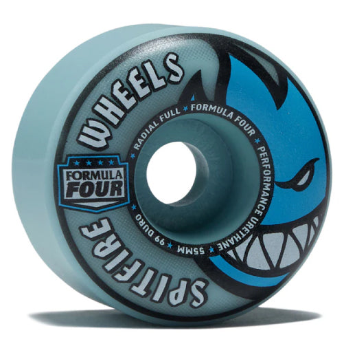 Spitfire F4 Radial Full Light Blue Wheels 55MM 99D profile