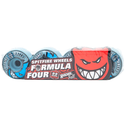 Spitfire F4 Radial Full Light Blue Wheels 55MM 99D packaging