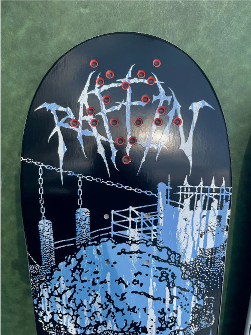 Creature Raffin BLK MTL Skateboard Deck 8.53" photo