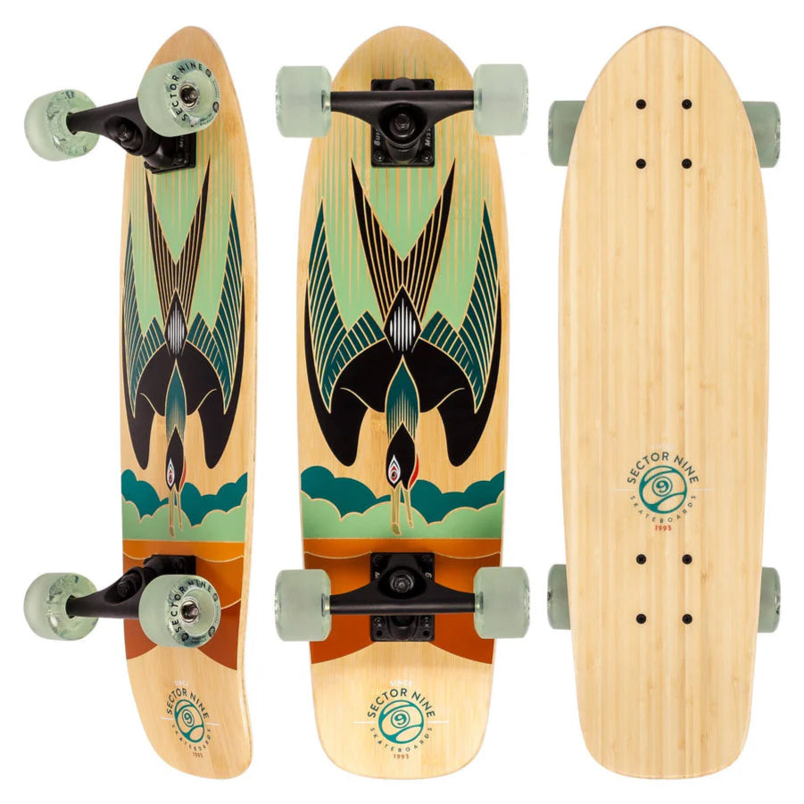 Sector 9 Bambino Raider Bamboo Cruiser Complete 26.5"