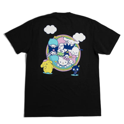 Girl X Hello Rainbow Circle Tee - Black back