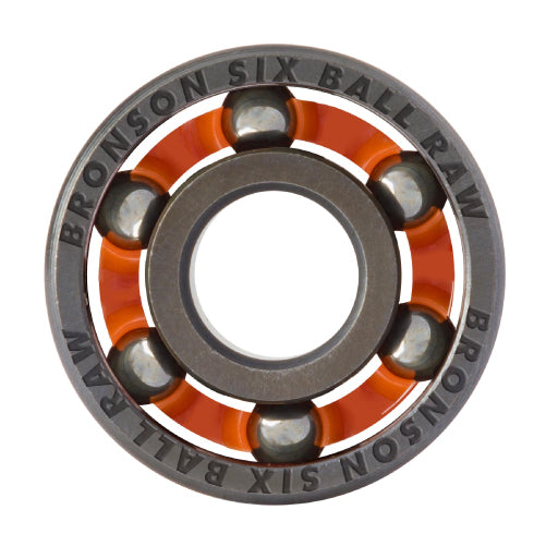 Bronson 6 Ball Raw Skateboard Bearings