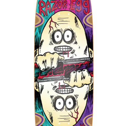 Heroin Razor Egg Spliced Symmetrical Skateboard Deck 9.5"