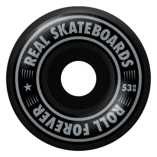 Real Hatched Oval Complete Skateboard Red 8" wheel