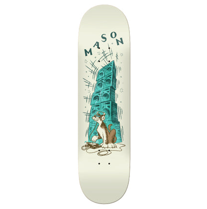 Real Mason Record Scratch Skateboard Deck 8.28" blue veneer