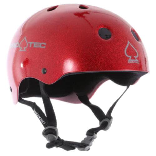 Pro-Tec Classic Skateboarding Helmet - Red Flake