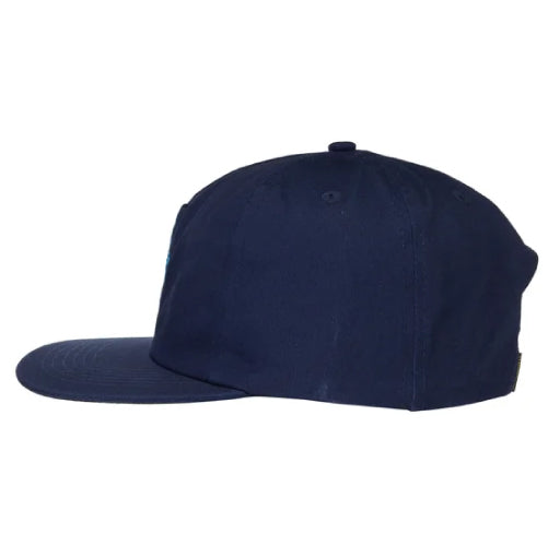 Krooked Sweatpants Redux Snapback Hat - Navy side