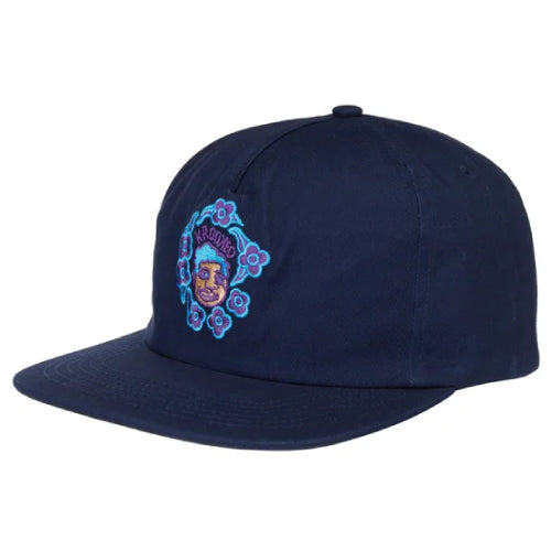 Krooked Sweatpants Redux Snapback Hat - Navy profile