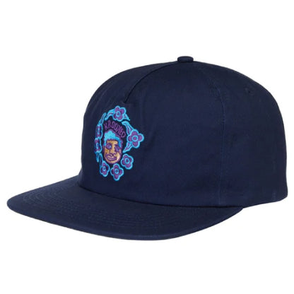 Krooked Sweatpants Redux Snapback Hat - Navy profile