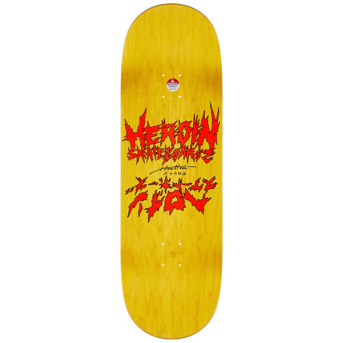 Heroin Dead Dave Dead Reflections Symmetrical Skateboard Deck 10.0"