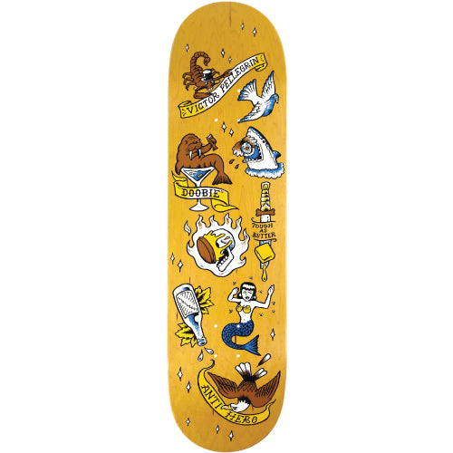 Antihero Doobie No Regerts Skateboard Deck Assorted 8.62"