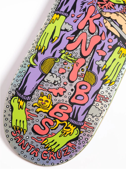 Santa Cruz Knibbs Reptilian Skateboard Deck 8.5" tail