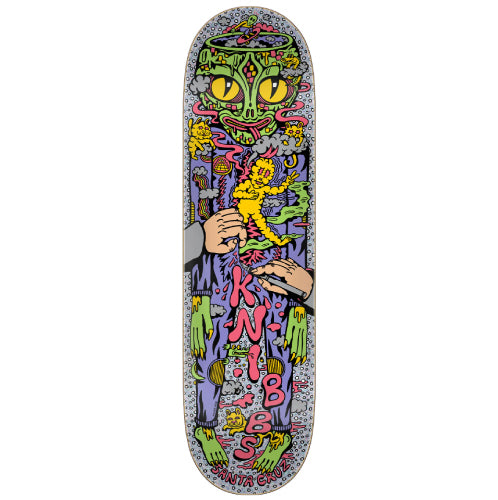 Santa Cruz Knibbs Reptilian Skateboard Deck 8.5" full