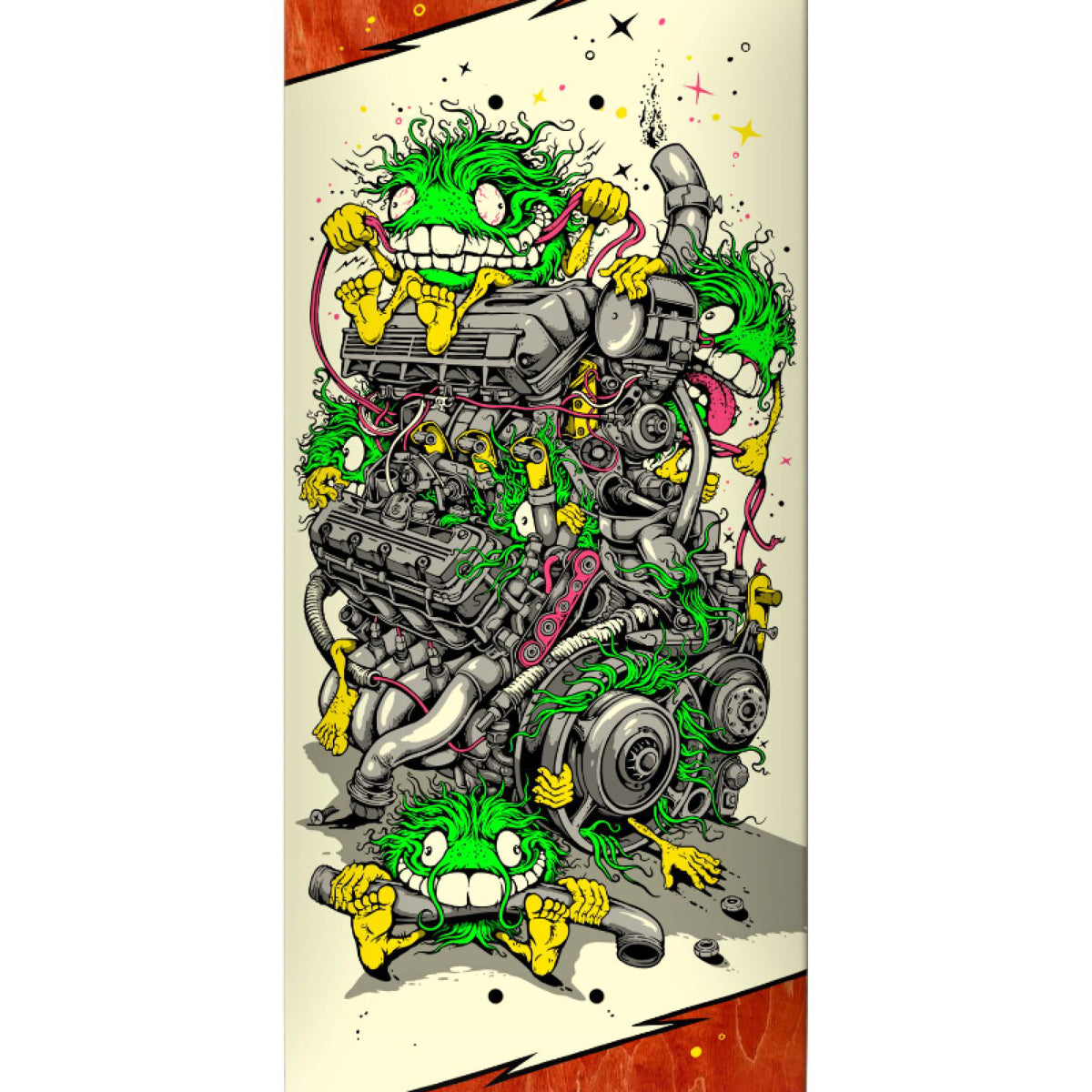 Antihero Grimple Stix Revs Skateboard Deck 8.28" graphic
